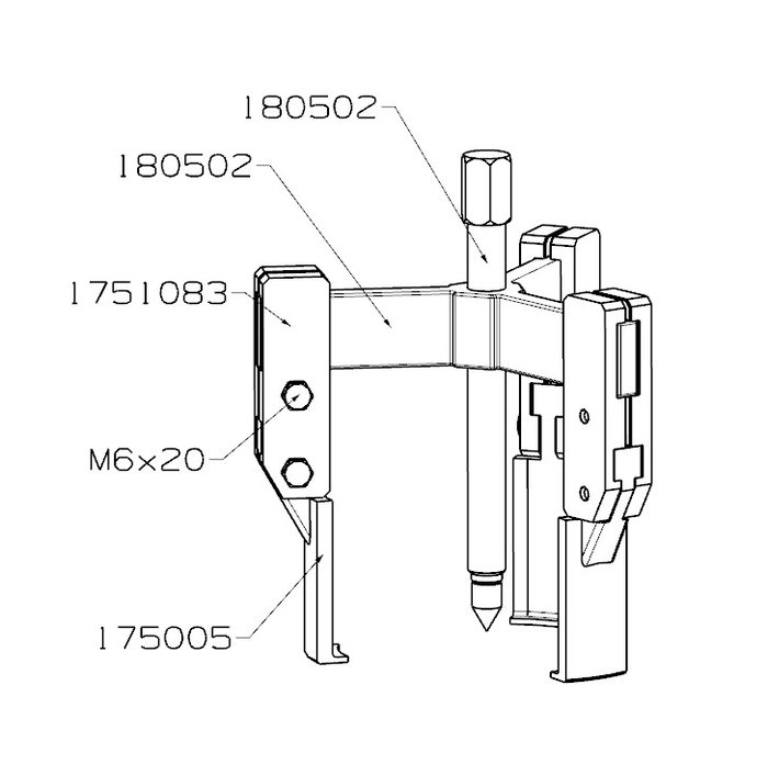 Extractor Forza 3 Patas Finas 110X125 Extractor Forza 3 Patas Finas 110X125